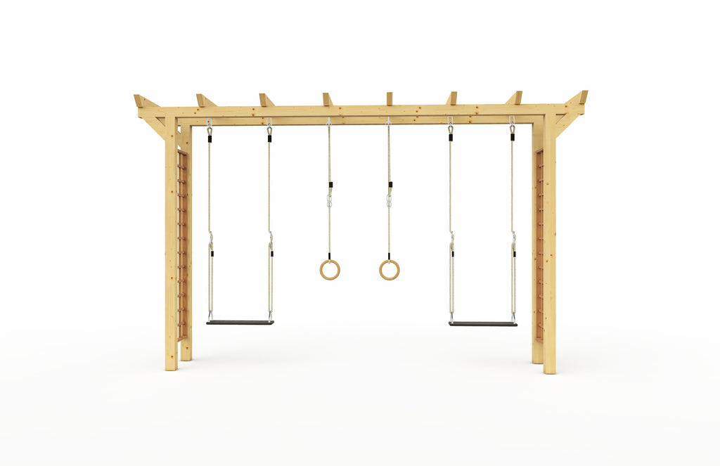 Pergola schommel van hout voor tuin