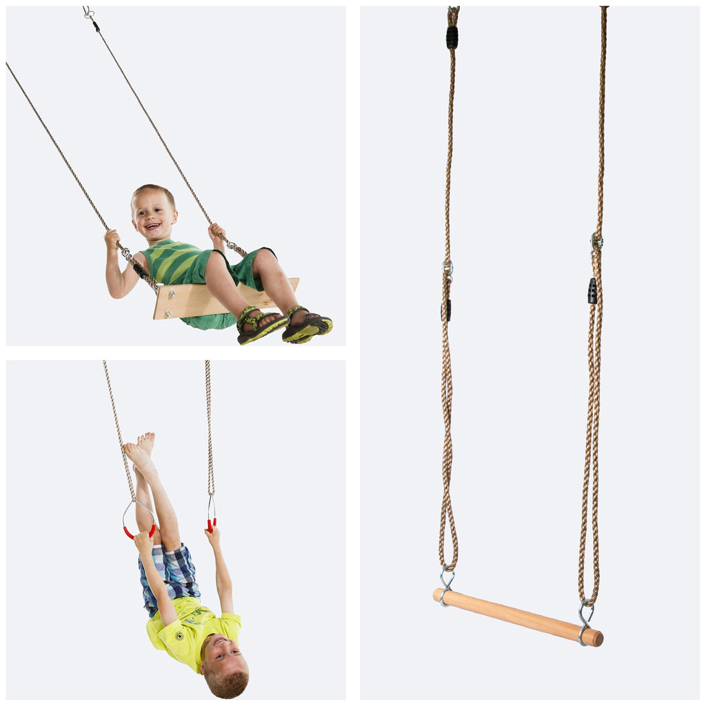 Schommel, Trapeze en Turnringen set