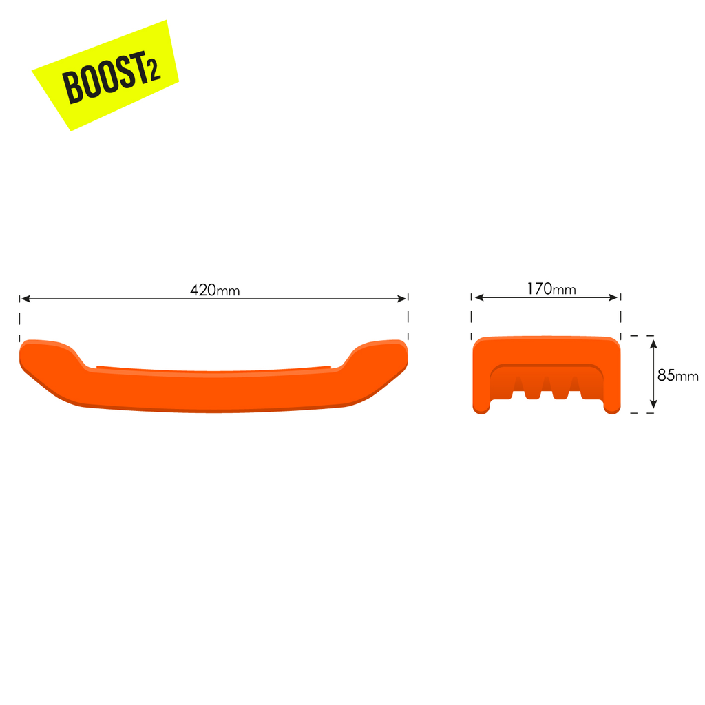 kunststof oranje afmetingen